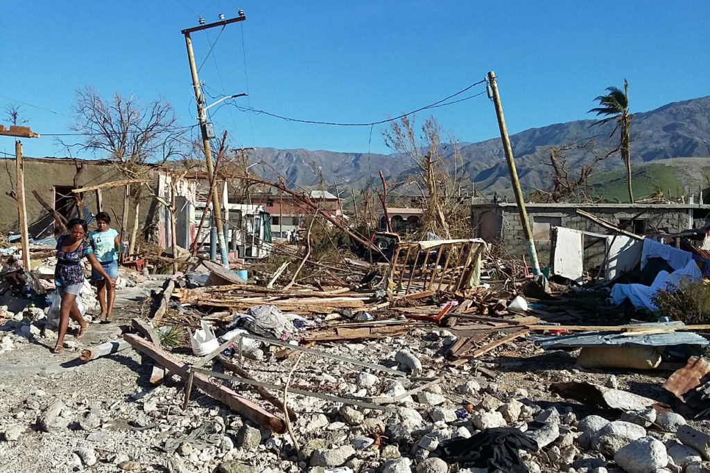Côteaux, Haiti, was devastated by the fury of Hurricane Matthew. (Photo By: NRECA International)