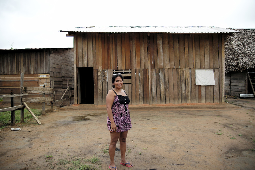 Flora moved to the village of Dos de Junio in northern Bolivia for free land and the promise of electricity to come. (photo by Noah Friedman-Rudovsky)